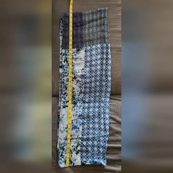 J. Jill Patchwork Infinity Scarf - PORCELAIN PRINT **NEW - Picture 8 of 8